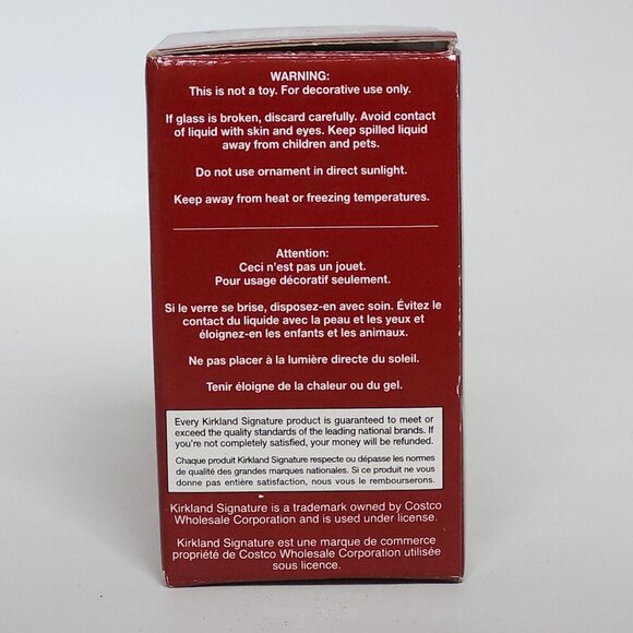 KIRKLAND Water Globe SANTA Snow Globe Christmas Ornament Tree Decor Holiday - Picture 8 of 10